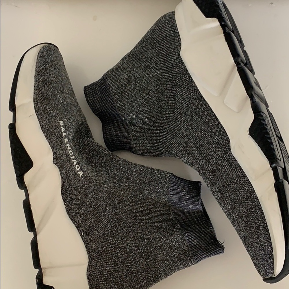 Glitter sock sneakers